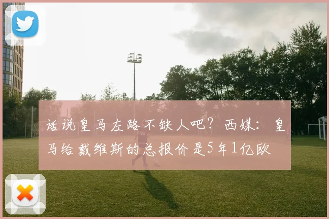 话说皇马左路不缺人吧？西媒：皇马给戴维斯的总报价是5年1亿欧